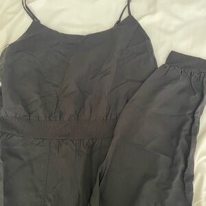 Anthropologie Charcoal Jumpsuit
